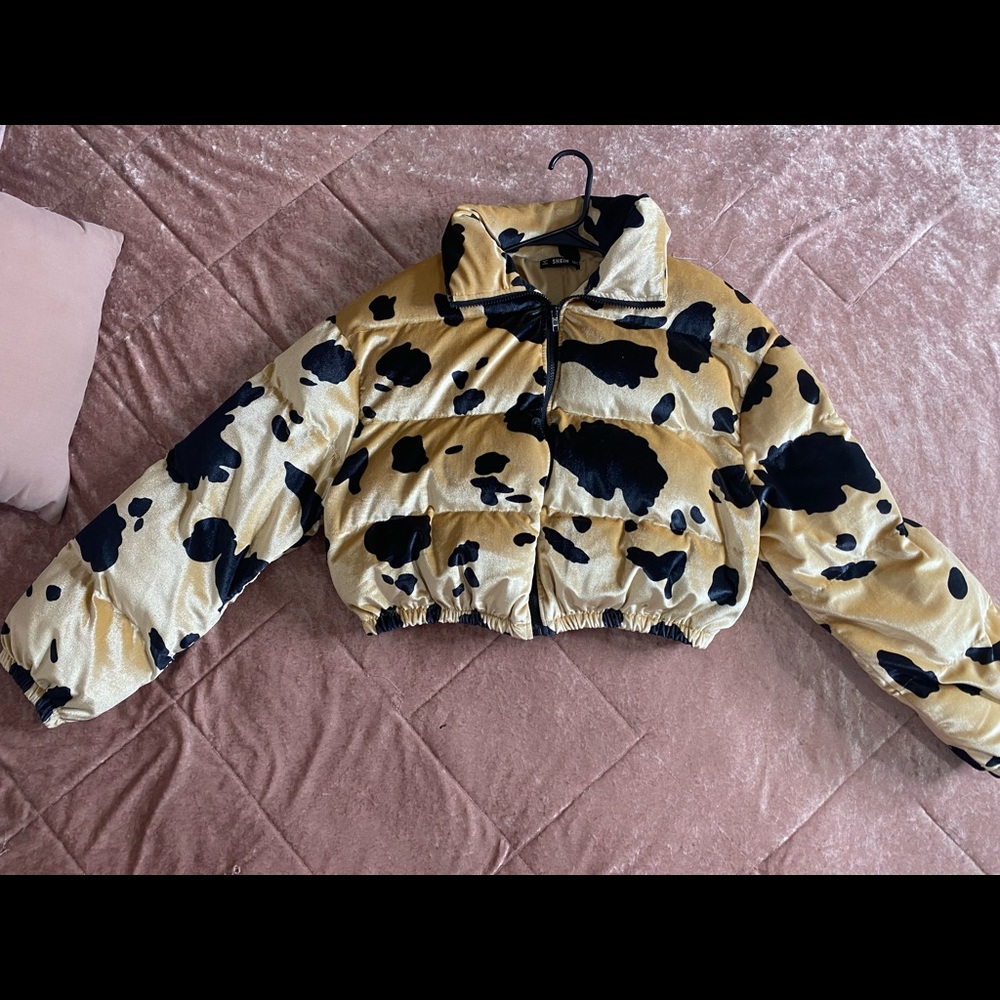 SHEIN Crop Top Puffer Jacket Size XL